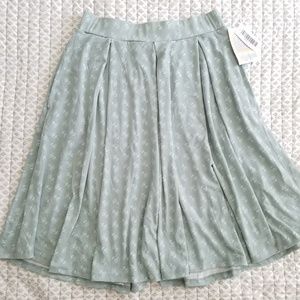 Lularoe Madison Skirt Pockets Sage Mint Green NWT